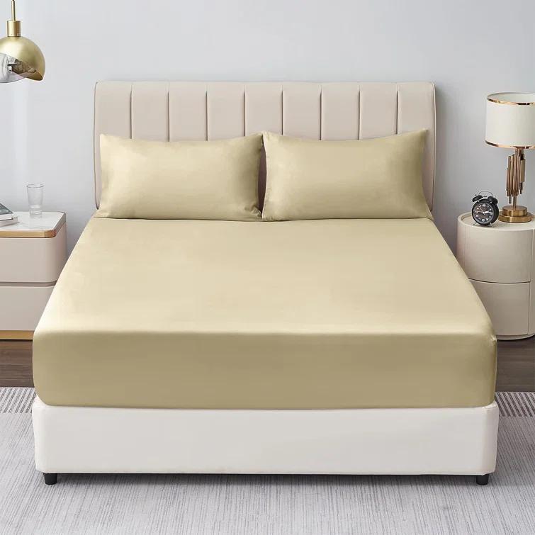 Luxurious Pearl Silk Bed Sheet Set by Weather for2 