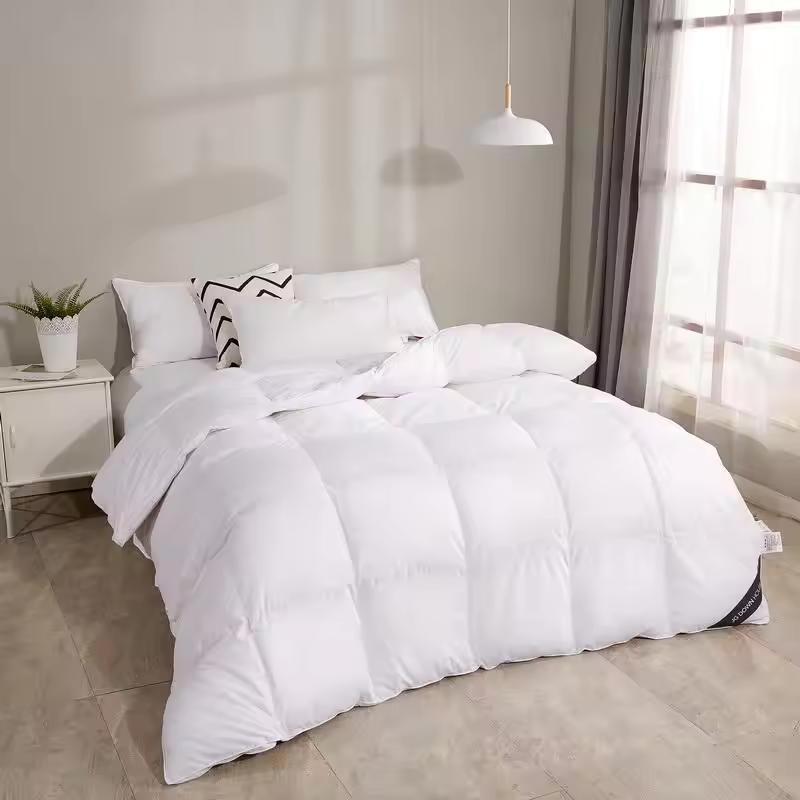 Premium Serenade White Silk Bedding Set