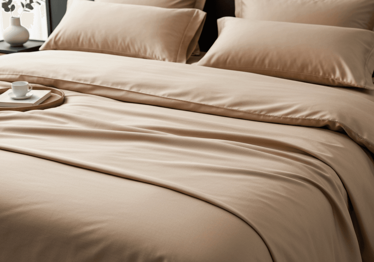 Serenade Silk Neutral Duvet Cover Set