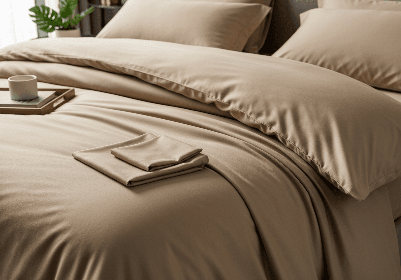 Serenade Silk Neutral Duvet Cover Set